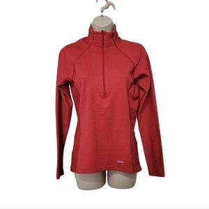 Patagonia Preformance Baselayer Capilene 1/2 Zip Red Women's Size Medium
